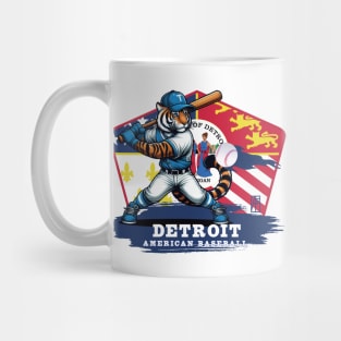 USA - American BASEBALL - Detroit - Baseball mascot - Detroit baseball Mug